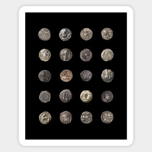 Early Anglo Saxon Coin Collection Thrymsa Sceatta Sticker